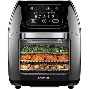 CHEFMAN digital air fryer with rotisserie