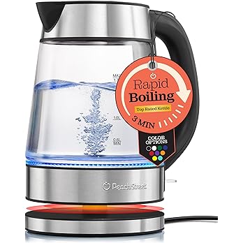 Speed-boil electric kettle with stainless lid and filter